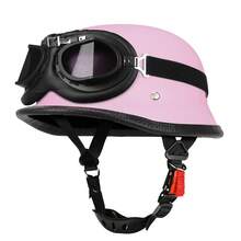 New Unisex Retro Half-Face Motorcycle Helmet, Outdoor Riding Motorcycle Helmet, DOT Certified, Anti-Fall Anti-Collision Riding Helmet, Size S-XXL - 307 Helmet - View 25