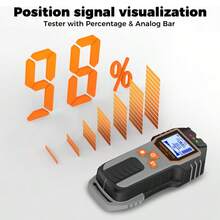 POROMETISTO-DSF01 六合一墙体扫描仪/墙体龙骨探测器，可精确定位孔洞/带电交流电缆/金属/木质龙骨，多功能木材/铁质/有色金属探测工具 - 灰色 - 查看 11