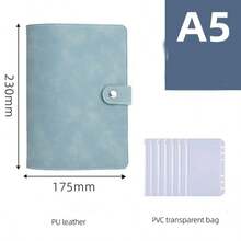 6pcs/Set A6, A5, A7 Or 2sets Of A6 Clear PVC Zipper Bags,Back To School,School Supplies,Savings Plan,Biweekly Savings Plan,10000 Savings Plan,Savings Strategy - Clear - View 10