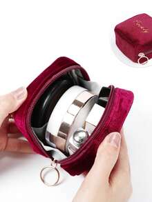 1 Pc Lipstick Storage Bag Mini Portable Waterproof Cosmetics Storage Bag Handheld Makeup Patch Bag