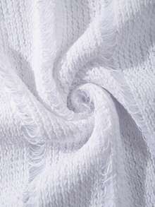 ANDREILEE Spring & Summer Hollow Breathable Knit Loose Fit Casual Sweater For Men - White - View 10