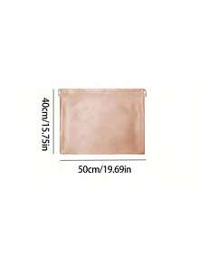 缎面抽绳防尘袋，适用于珠宝首饰及配饰；丝绸抽绳旅行收纳袋；便携式抽绳封口袋，适用于衣物鞋履；大容量手提包防尘袋；自封抽绳收纳袋；旅行配件收纳整理便携式防尘袋 - 香檳色 - 查看 20