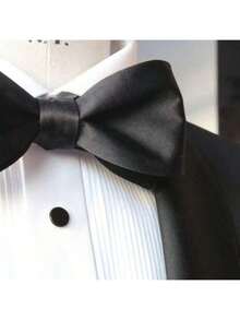 Nơ cổ đen thanh lịch - Kiểu dáng tuxedo trang trọng - Có thể điều chỉnh, một cỡ - Thích hợp cho vest, đồng phục và các dịp đặc biệt, phụ kiện, lễ hội, quà tặng. - màu đen - Xem 5