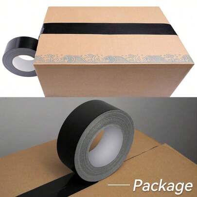 Heavy Duty Black Duct Tape, Flexible, No Residue, All-Weather, Tear By Hand - Bulk Pack, Suitable For Repair, Industrial And Professional Use