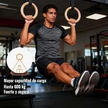 CHEHILL Anillos de Gimnasia 28/32mm con Correas Ajustables de 4.5/5.1m, Aros Gimnasia Entrenamiento Antideslizante, Anillas Calistenia Fitness en Casa, Dimension, Entrenamiento de Fuerza, Crossfit - 32 mm - Ver 6