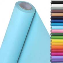 SMART&CASUAL 15\ X 450\ (37.5') Kraft Paper Roll For Art Craft Supplies Gift Wrapping Moving PacFKing  Painting Drawing Paint Easel Poster Chart Paper (Light Blue, 15\ W X 450\ L (37.5')) - Lightblue - 查看 1