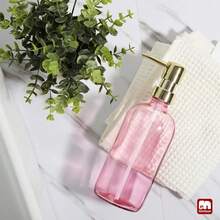 GMISUN Pink Soap Dispenser Bathroom, 1 Pack Glass Dish Soap Dispensers For Kitchen With Rustproof Plastic Gold Pump, 17 Fl Oz Bathroom Hand Soap Dispenser, Modern Liquid Dishwashing Dispensers Bottle - Chai màu hồng + Bơm vàng - Xem 8