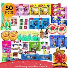 Sabores De Mexico Mexican Candy Mix 50pcs - Non-Spicy Dulces Mexicanos Pica Fresa Mazapan Pelon Pelo Rico Vero Lollipop Pulparindo Lucas Sweet Snack Assorted Blue Sour Raspberry Traditional - Non-Spicy - View 1