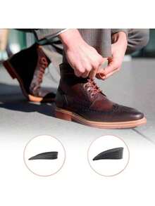 EstiloTendenciaPlantillas De Aumento De Altura De Dos Capas - Ajustable De 3Cm A 5Cm - Un Par - Comodas - Para Aumentar Altura - Inserciones De Elevacion - Transpirables - Para Hombres Y MujeresCalidad PremiumVersióN Mejorada - 1 - Ver 5