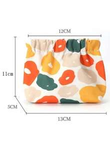 1个旅行洗漱包 旅行化妆品收纳袋 方便携带的化妆品收纳袋 印花设计 - 彩色 - 查看 3