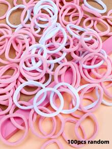 117件套粉色甜美夏日发饰套装，包含发带、大花朵发夹、发圈和发绳 - 适合女孩和女士，无论是通勤、约会、派对还是度假，都能满足您的发型需求，让您成为时尚焦点 - 2025新款设计，发饰、抓夹、学习用品、礼物、可爱配饰、发带、发箍、情人节配饰