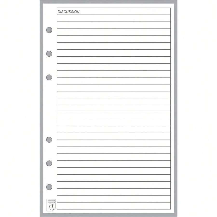 Extra Discussion Pages For The Compact Size Meeting Manager, Sized And Punched For Franklin Covey Compact And Other Notebooks (4.25\ X 6.75\) - MeetingManagerExtraDiscussionNotes - View 1