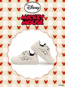 1 pereche de adidași pentru copii Disney Mickey Mouse Official Collaboration, potriviți pentru activități zilnice, de vacanță, sport și în aer liber. Confortabili, se potrivesc formei piciorului, antiderapanți, durabili, respirabili. (Adidași pentru băieți, Pantofi casual pentru băieți, Adidași pentru copii, Adidași pentru fete, Pantofi casual pentru fete)