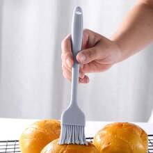 Brocha para Repostería, Cepillo para Aceite de Cocina, Cerdas Suaves Desmontables, Silicona de Grado Alimenticio, Resistente a Altas Temperaturas para Asar (Gris claro),38982961 - Color caoba - Ver 2