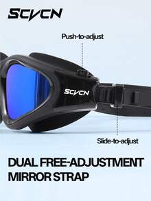 KAPVOE Kính bơi SCVCN dành cho nam và nữ, kính bơi chuyên nghiệp, kính bơi mạ điện, chống sương mù, có thể điều chỉnh, kính bơi dành cho người lớn. - Nhiều màu - Xem 8