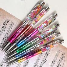 可定制文字/Logo的电镀音符旋转圆珠笔，电镀金属笔杆，可替换笔芯，适用于日常办公、学校、学生、教师使用，也是送给朋友、家人、同事的贴心礼物。 - 彩色 - 查看 2