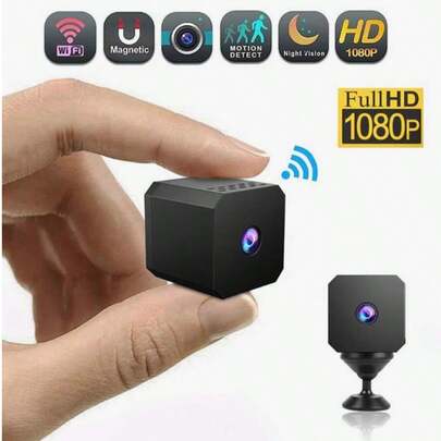 1 adet Mini Casus Gizli Kamera, Cep Telefonu Kablosuz WiFi Gizli Kamera, Gece Görüş Fonksiyonu, Mobil Algılama Fonksiyonu, Mobil Görüntüleme, Full HD Gizli Kamera, Ev/Ofis Güvenliği İçin Uygundur.