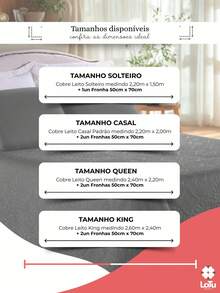 Colcha Cobre Leito 3 Peças Casal/Queen/King Size Solteiro 2 Peças Kit Fronha MELHOR CUSTO BENEFÍCIO - Preto - Visão 6