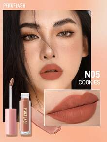 PINKFLASH 亮泽唇膏 - 光泽妆效，滋润保湿，持久显色，质地轻盈，不粘腻 - N05 - 查看 2