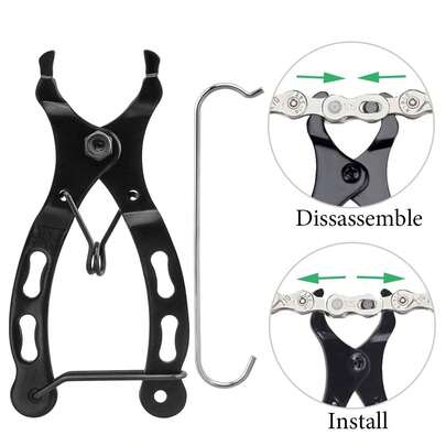 6 piezas Conector de liberación rápida de cadena de bicicleta, adecuado para cadenas de 6/7/8/9/10/11/12 velocidades, accesorios de bicicleta de montaña de acero enchapado en plata