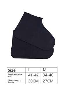 1 Pair Waterproof Latex Anti-Slip Rain Shoe Covers, Thick & Durable Outdoor Rain Boots Covers For Men & Women, Mid-Calf, Portable Insulation, Galentines, Puppy, Carnival, Party Decorations, Spring Summer Picks, Brides Maid Gifts, Room, Bedroom Decor, Bedroom Decor, Beach, Travel, For Men, For Women, Vacation - Multicolor - View 17