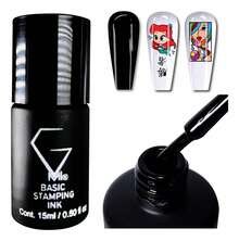 Tinta de estampado TendenciaBasic 15ml 2 piezas.Color Blanco Y Negro Blanco/negroCalidad premium - 1 - Ver 4