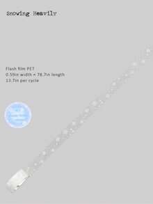 15mm*2M Translucent Winter Snowflake Tape Hand Account Decor Diary Waterproof Masking Tape Scrapbooking Adhesive DIY Junk Journaling Crafts