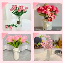 450件粉色、黄色、紫色棉签手工套装，包含300根棉签和150根棉签杆，DIY棉签工艺用品，紫色、黄色、粉色毛毡棒创意套装，适合生日、母亲节、毕业典礼、情人节礼物、手工艺品、艺术项目用品。 - 450pcs - 查看 9