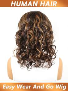 Headband Bob Wig Human Hair Body Wave Headband Wigs None Lace Front Wig Glueless Virgin Brazilian Body Wave Wear And Go Machine Made Wigs 150% Density #3/33 - SNatural/3/30/33 - View 3