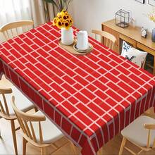 1pc Masonry Wall Background Stone Wall Scene Setting Tablecloth, Brick Panel Wallpaper Curtain Door Removable Brick 2D Flat Tablecloth, Photo Prop, Suitable For Four-Season Party Events, Polyester Material - Multicolor - View 14
