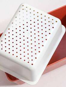 2-Tier Candy & Snack Tray, Household Watermelon Seed Cracker Holder, Square Fruit Plate - Multicolor - View 5