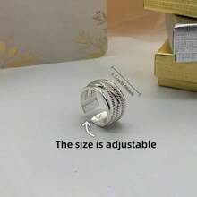 A Bohemian Elegant Thumb Ring With An Adjustable Multi-Layer Weave Design For Women's Fashion Jewelry For Everyday Wear And Gifts - nhẫn - Xem 3