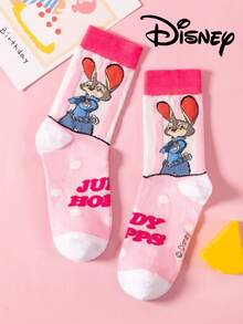 Disney 2双装迪士尼疯狂动物城主题女士船袜，可爱卡通尼克·王尔德独特图案，防臭透气休闲运动船袜，适合学生/成人作为礼物或日常穿着，情侣款。