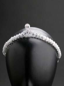1 Peça Tiara de Princesa Luxuosa e Brilhante na Moda, Elegante Tiara de Cristal Zircônia Nova, Coroa de Princesa, Acessório de Noiva para Casamento, Concurso, Festa de Aniversário, Baile de Formatura Adulto, Coroa de Noiva de Cristal de Liga, Acessórios de Cosplay, Decoração de Casamento