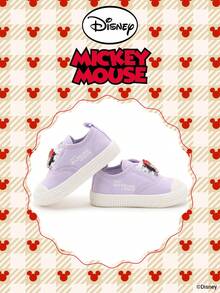 Disney 1 Pair Official Collaboration Mickey Mouse Children's Sports Shoes, Suitable For Daily Wear, Festivals, Sports And Outdoor Activities. Comfortable, Fit Foot Shape, Non-Slip, Breathable. (Boys' Sports Shoes, Boys' Casual Shoes, Children's Sports Shoes, Girls' Sports Shoes, Girls' Casual Shoes) - Purple - View 2