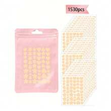 1530pcs Pink, Black, White, Blue, Purple, Green Star Pattern E-Star Face Stickers, Suitable For Photography, Parties, Gatherings And Fun Activities - Multicolor - View 8