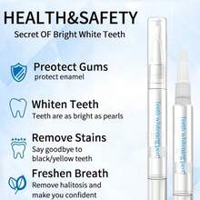 4支装牙齿美白笔，牙齿美白精华液，美白凝胶，减少牙齿泛黄，清洁牙渍，家用旅行牙齿美白套装 - 凝膠 - 查看 4