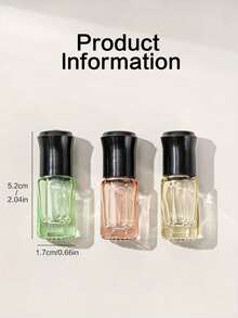 Mini Glass Roller Bottle 6PCS Set, Includes 3 Refillable 3ml / 0.1oz Roll On Bottles With Stainless Steel Roller Ball And 3 Dispensing Tools, Portable Travel Size Fragrance Oil Applicator For Women & Men, Leak Proof Reusable Empty Roller Bottles For Essential Oils, Aromatherapy, Serums And Cosmetic Liquids - Multicolor - View 4