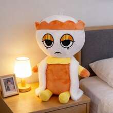 Dandy's World Artistic Plush Doll Set, Premium Suede Material With Abstract Design, Cute Aesthetic Room Decor, Perfect Holiday Gift For Teens & Adults - Orange - Visa 7