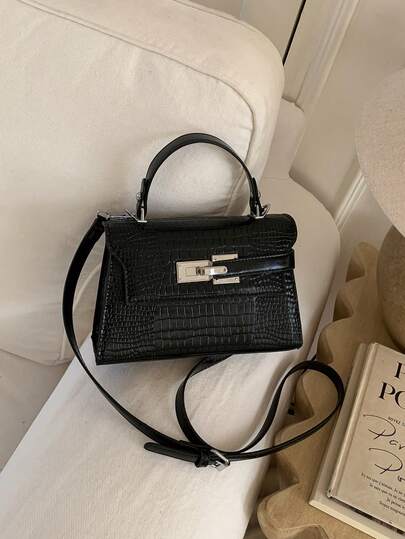 Modern handväska och axelväska för kvinnor, ministorlek