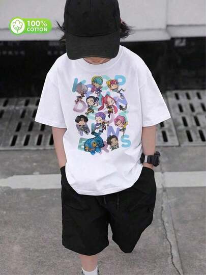 algodón camisetas para niños camisas para niño ropa de niño ropa de niño ropa para niños ropa gráfica para niños ropa para niños adolescentes camisetas para niños tops lindos