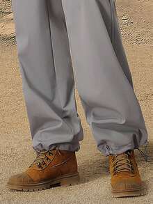 CAMEL CROWN Men's Outdoor Casual Jumpsuit, Spring/Summer Slim Fit Straight Leg Sports Pants, Waterproof Hiking Trousers - Galaxy Gray - View 3