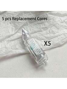 5支/套可替换笔芯伸缩修正带 - 大容量，ABS树脂材质，可替换笔芯，可爱修正带笔，包含荧光笔套装，返校必备