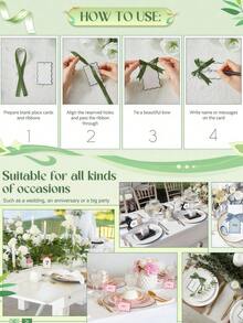 12 piezas Tarjetas de nombre con forma de concha y cintas, Tarjetas de mesa de boda DIY, Tarjetas de regalo de fiesta con etiqueta rosa manuscrita, Tarjetas de regalo de cumpleaños con cintas, Adecuado para decoración de escritorio, Tarjetas de boda DIY, Fiesta de cumpleaños, Suministros de fiesta (Azul y Rosa) - Multicolor - Ver 5