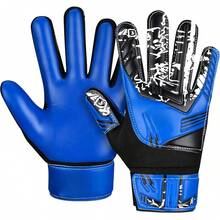 Guantes de portero de fútbol Guantes de portero juveniles con doble protección para la muñeca | Guantes de fútbol para niños, material de látex antideslizante, guantes de portero de fútbol para niños - 1 - Ver 1