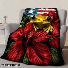 Puerto Rican Themed Flannel Blanket - Vibrant Cultural Prints With Flags, Symbols & Puerto Rico Text - Soft Warm Travel Digital Print,Suitable For All Seasons,      Washable And Machine-Washable, Lightweight, Breathable, Comfortable, Warm,  Unique, 280gsm For Him And Her, Perfect For Naps, Camping, Travel, Family, Daily Life, Office Decoration, Birthday Anniversaries, Valentine's Day, Thanksgiving, Christmas, Halloween, Mother's Day, Father's Day, Wedding,   New Year Gifts Provide Personalized Ideal Gifts For Her, Him, Family Members, Boyfriends,  Girlfriends, Fathers, Family Members, Mothers, Lovers,   Daughters, Sons,   Grandfathers, Grandmothers,     Friends, Classmates And Pets.     Sofa,Bed,Car,Bedroom,Living Room,Office,  Outdoor Camping, Beach,Wall Decoration - 多色17 - 查看 4