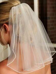 Bride Wedding Short Simple Rhinestone Single Layer Lace Gloves, Short Lace Sleeve Covers For Sun Protection - Multicolor - View 4