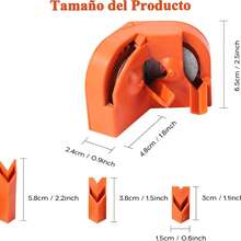 Afilador de brocas multiusos de 1 pieza, herramienta amoladora para cortar madera. Adecuado para taladros de alta velocidad, brocas de carburo, brocas helicoidales, etc - Naranja - Ver 3