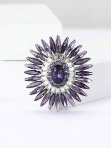 Luxury Crystal Glass Flower Brooches - Rhinestone Pins For Women Casual Party Jewelry Accessories / Friends Gifts Badges Decoration - Crystal Glass Flower - View 19