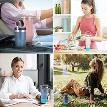 2PCS Boot, Silicone Bottom Adventure 40oz 30oz IceFlow 20oz 30oz Bottle Hydroflask Tumbler 12 - 24oz Accessories Avoid ScratchesNoise - 藍色 - 查看 8